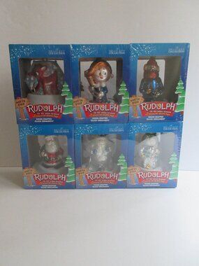 6 Rudolph The Red-Nosed Reindeer Brass Key Collection Christmas - Factory Sealed